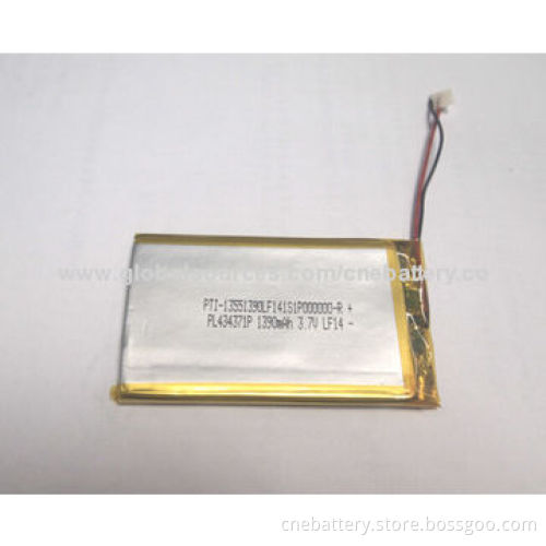 Li-polymer Battery, 3.7V Voltage, 2,000mAh High Capacity for Tablets, Watches, Portable Devices